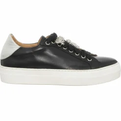 Sneakers en Cuir Neila noires - Plateforme 3.5 cm