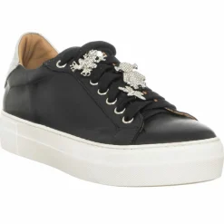 Sneakers en Cuir Neila noires - Plateforme 3.5 cm