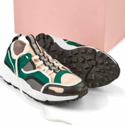 Sneakers en Cuir Popi vertes