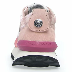 Sneakers en Cuir Qwark blanc/rose