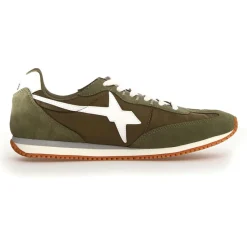 Sneakers en Cuir Samoa kaki