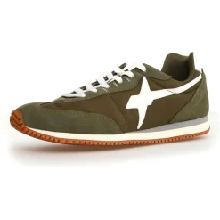 Sneakers en Cuir Samoa kaki