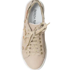 Sneakers en Cuir Serafina beiges
