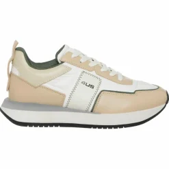 Sneakers en Cuir Susan blanc/beige