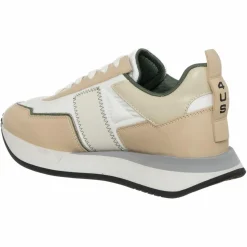 Sneakers en Cuir Susan blanc/beige