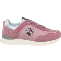 Sneakers en Cuir Travis vieux rose