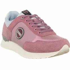 Sneakers en Cuir Travis vieux rose