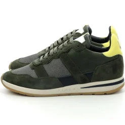 Sneakers en Cuir Vida kaki