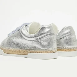 Sneakers en Cuir Wonder argentées