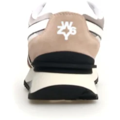 Sneakers en Cuir Yak beiges