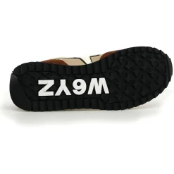 Sneakers en Cuir Yak beiges