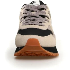 Sneakers en Cuir Yak beiges