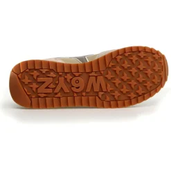 Sneakers en Cuir Yak beiges