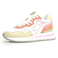 Sneakers en Cuir Yak blanches