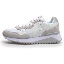 Sneakers en Cuir Yak blanches