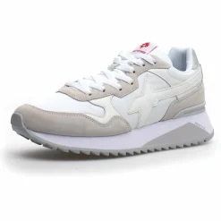 Sneakers en Cuir Yak blanches