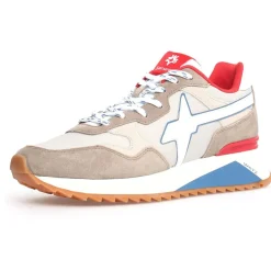 Sneakers en Cuir Yak grises