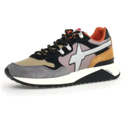 Sneakers en Cuir Yak grises