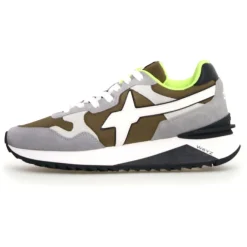 Sneakers en Cuir Yak grises