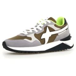 Sneakers en Cuir Yak grises