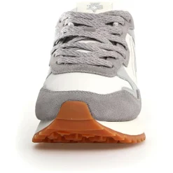 Sneakers en Cuir Yak grises