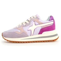 Sneakers en Cuir Yak roses