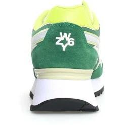 Sneakers en Cuir Yak vertes