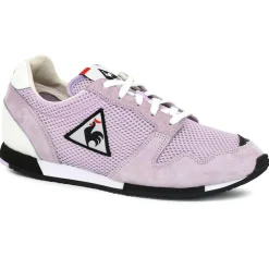 Sneakers en Mesh & Velours de Cuir Made in France Race orchidée