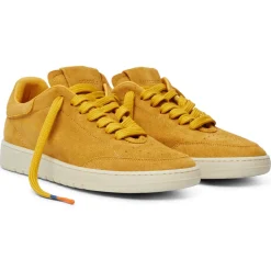 Sneakers en Velours de cuir Sophia jaunes