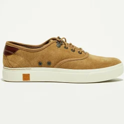 Sneakers en Velours de Cuir Amherst noisette