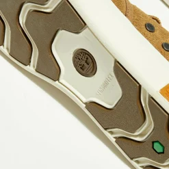 Sneakers en Velours de Cuir Amherst noisette