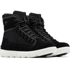 Sneakers en Velours de Cuir & Nylon imperméables Sorel Explorer™ Mission noires