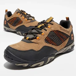 Sneakers en Velours de Cuir Crestrige Hiker marron/noir
