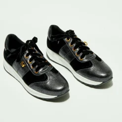 Sneakers en Velours de cuir Boy noires