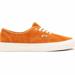 Sneakers en Velours de Cuir Authentic orange