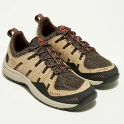 Sneakers en Velours de Cuir & Textile Flyroam Trail marron/beige