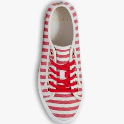 Sneakers Laurier rayées rouge/blanc