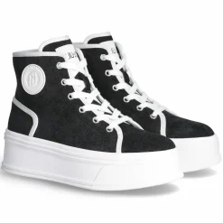 Sneakers Maora noir/blanc - Talon 5 cm