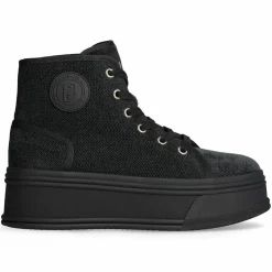 Sneakers Maora noires - Talon 5 cm