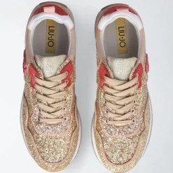 Sneakers Marion strass doré/rose