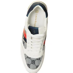 Sneakers Ossy blanc/rouge/bleu marine
