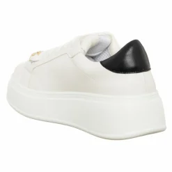 Sneakers Sona blanc/noir - Plateforme 5 cm