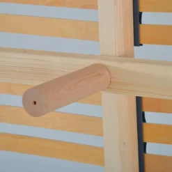 Sommier en bois Kit Lino beige - 180x200 cm