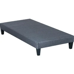 Sommier tapissier à lattes en Kit Délicatesse gris - 90x200 cm