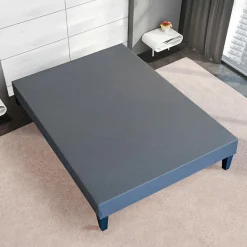 Sommier tapissier à lattes en Kit Délicatesse gris - 160x200 cm