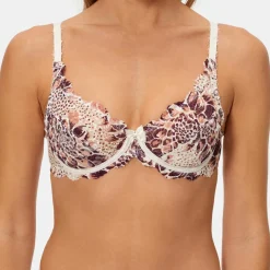 Soutien-gorge avec armatures Flower Elegance dalhia blanc