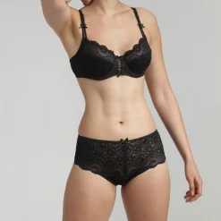 Soutien-gorge balconnet Flower Elegance noir