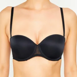 Soutien-gorge coques bandeau Thelma noir