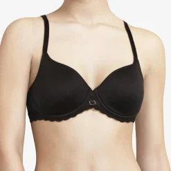 Soutien-gorge coques enveloppant spacer Parisian noir