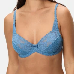 Soutien-gorge Flower Elegance bleu océan